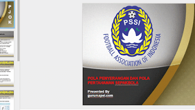 PPT Penjaskes : Pola Penyerangan Dan Pola Pertahanan Sepakbola