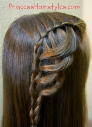 braiding hairstyles - folded feather