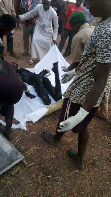  Graphic photos: Gov. Ortom imposes dusk to dawn curfew in Gboko town as 7 suspected Fulani herdsmen are killed and set ablaze by irate youths