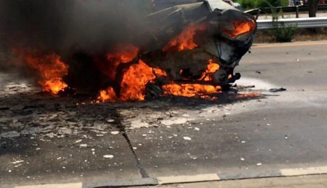  Driver burns to death on Al Khail Road