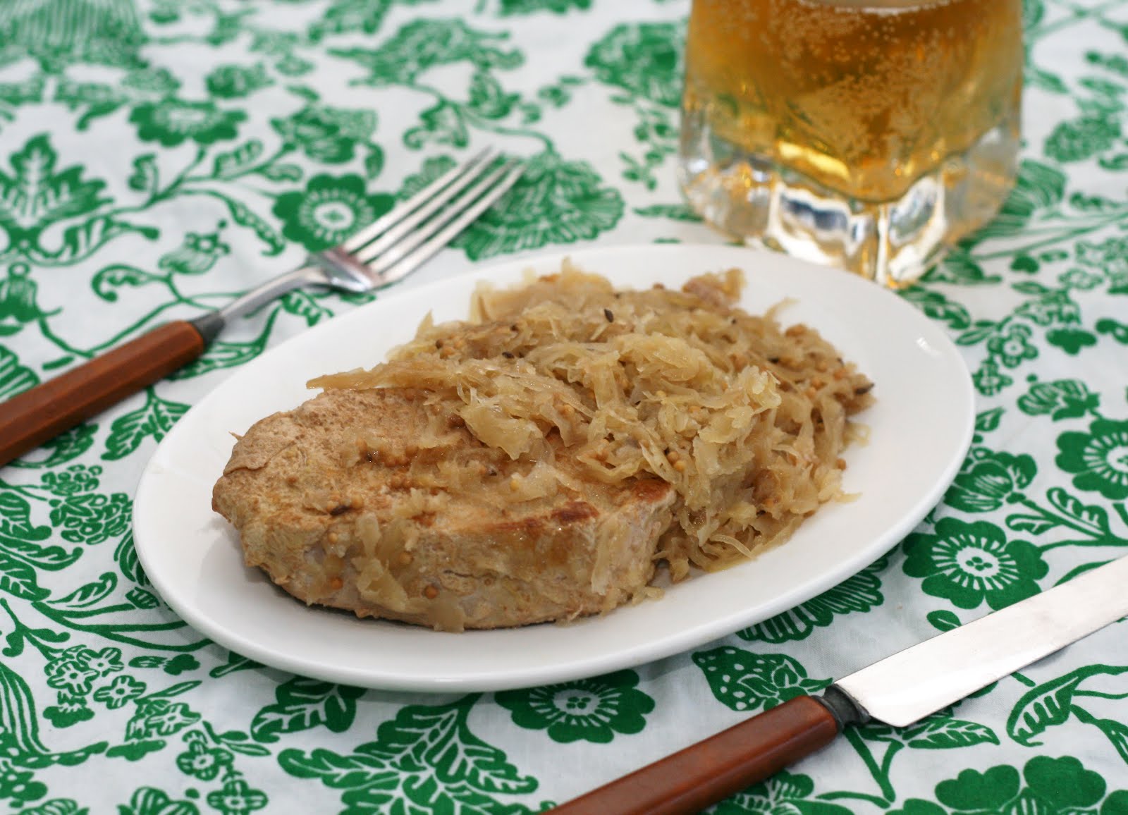 Slow Cooker Pork Chops & Sauerkraut | Coconut & Lime