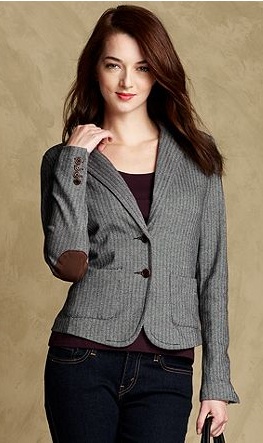 The Checked Blazer with Elbow Patches