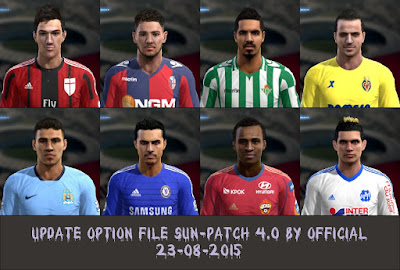 PES 2013 Update Option File SUN-Patch 4.0 #23/08/2015 by Official