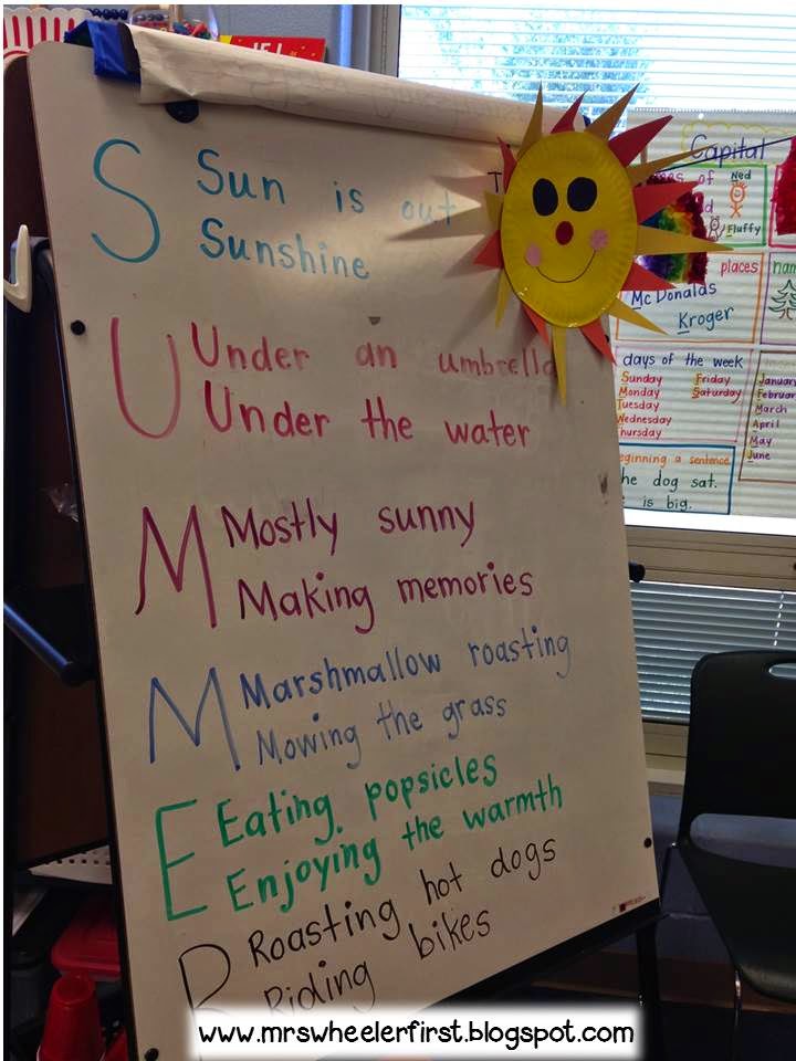 Mrs. Wheeler's First Grade Tidbits: Sunshine Craft