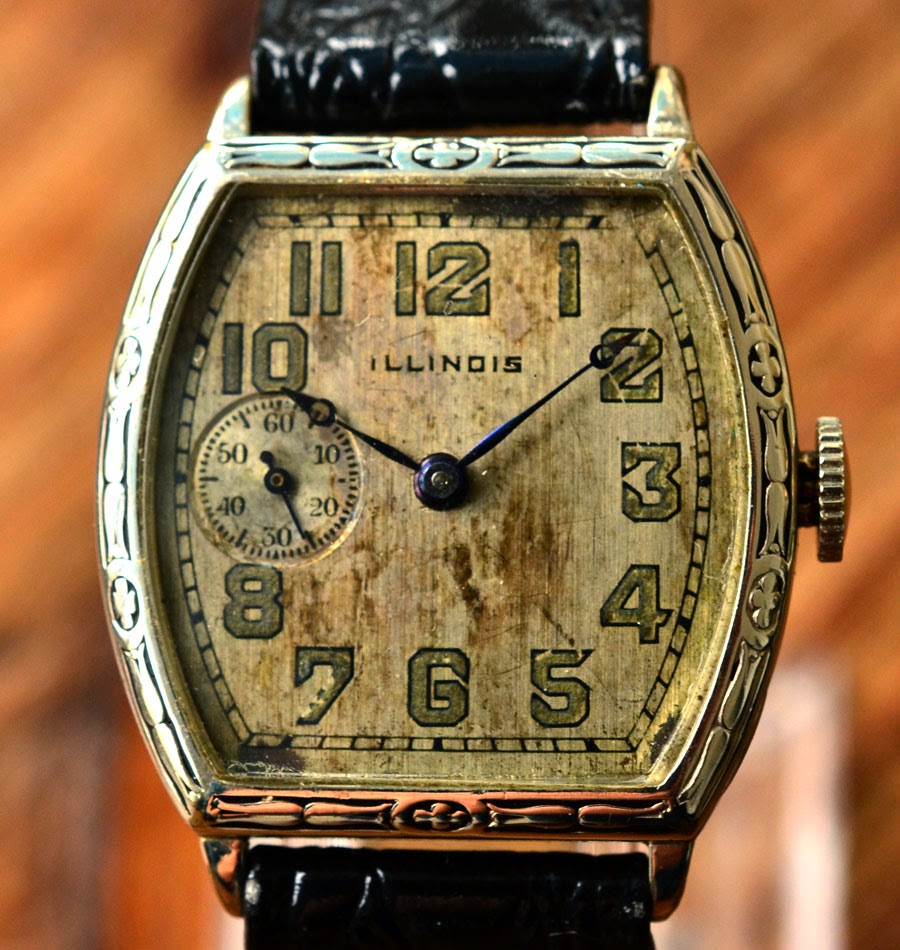 アンティーク ILLINOIS (イリノイ)14KGF アールデコ 17石 機械式手巻き腕時計アンティーク時計 | RIP CORD