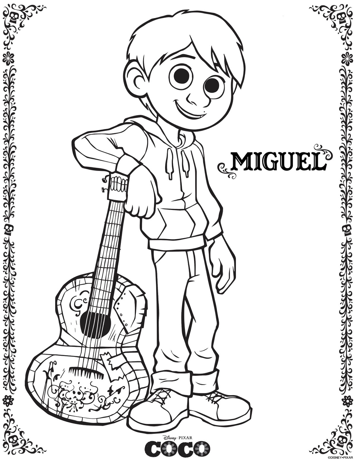 Woven by Words: Disney•Pixar's COCO - Coloring Pages
