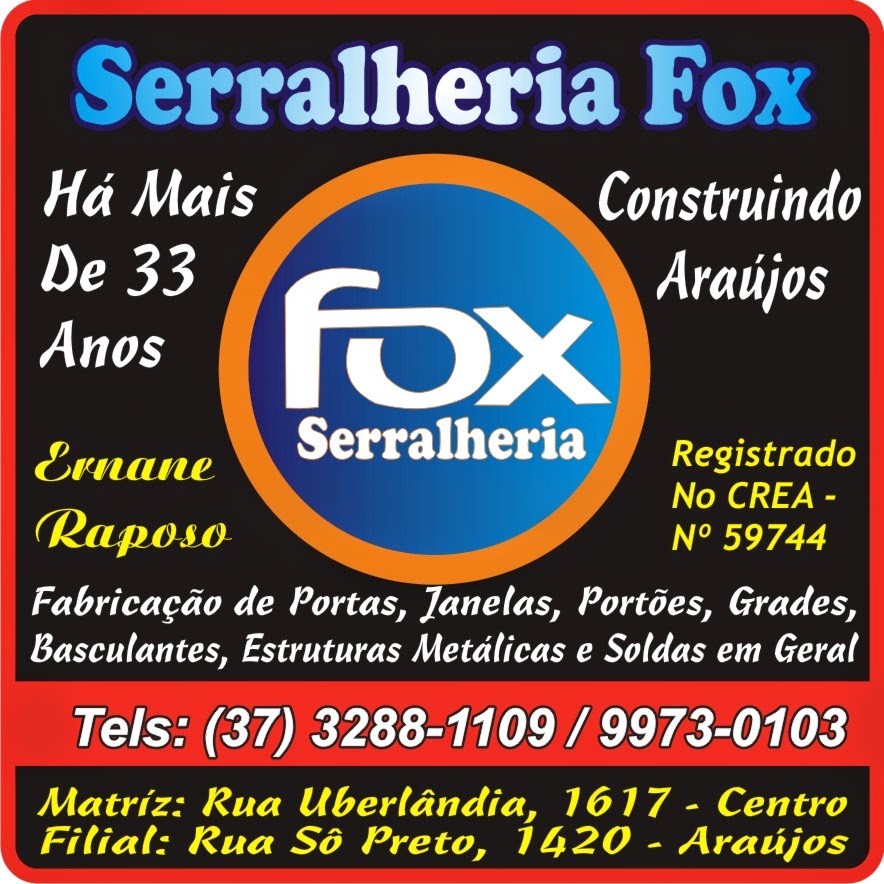 Fox Serralheria em Araújos