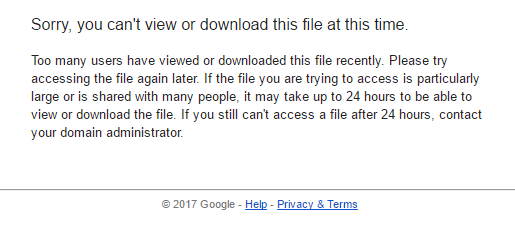Cara Mudah Download File dari Google Drive yang Limit Akses