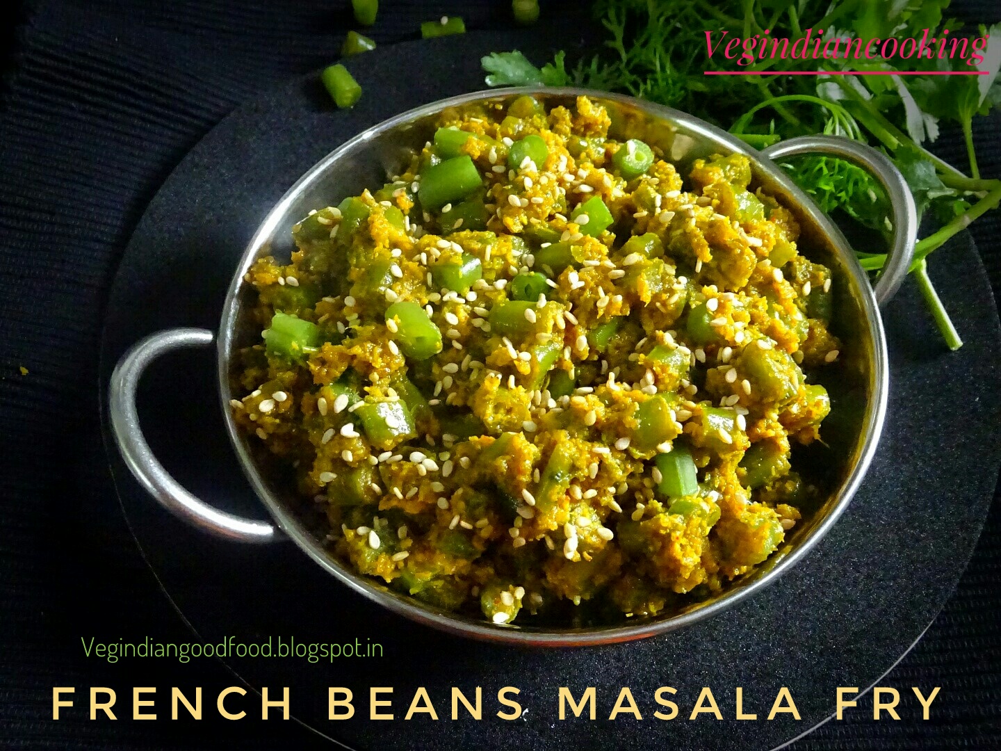 Veg Indian Cooking French Beans Masala Fry