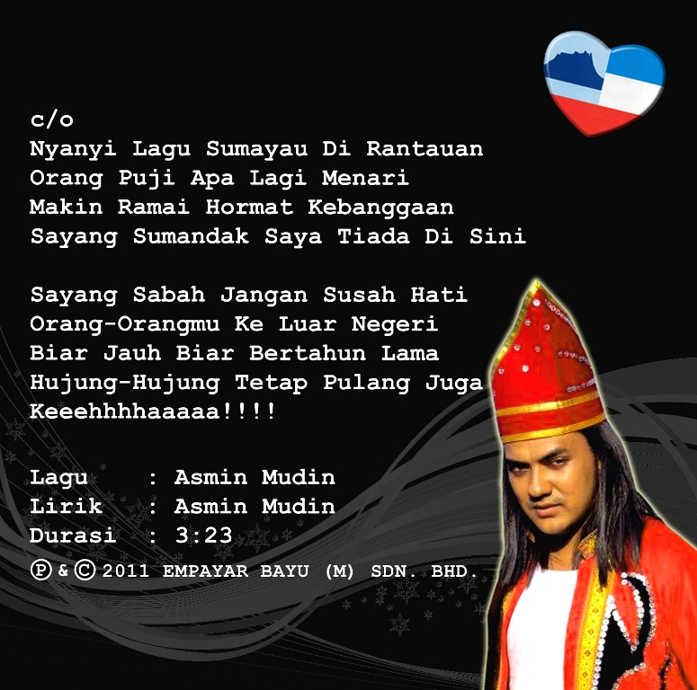 Lirik Lagu Sumandak Sabah Demimu Insan Tadau! Dendangan