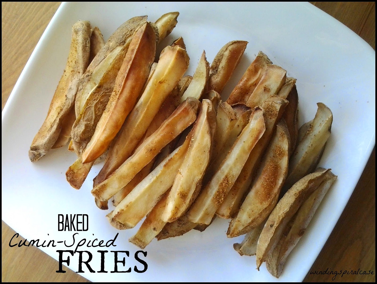 Winding Spiral Case Recipe Baked CuminSpiced Fries
