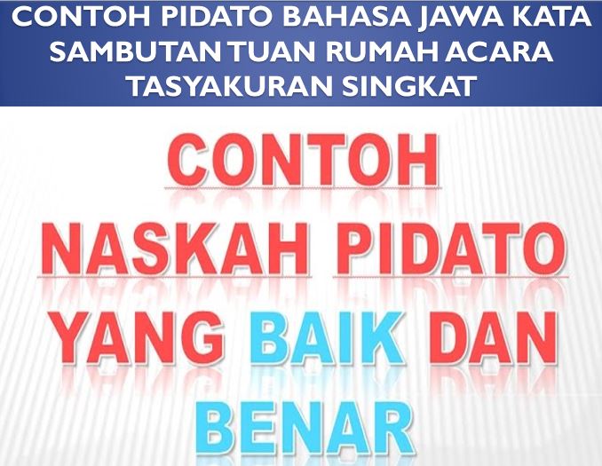 15++ Contoh Teks Sambutan Rt Baru Bahasa Jawa terbaru