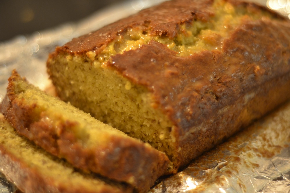 unhip squirrel buttermilk banana bread with cinnamon honey glaze