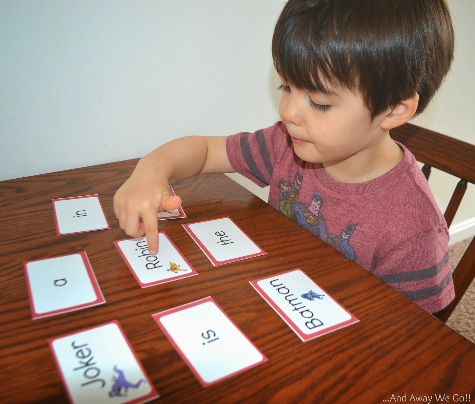 And Away We Go Printable Flash Cards For Preschoolers