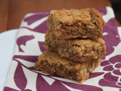 tahini oatmeal squares are school-friendly and delicious