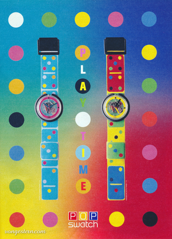 pop swatch uhren 90er jahre