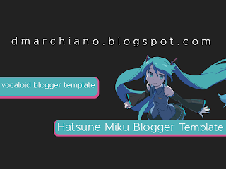 Hatsune Miku Blogger Template
