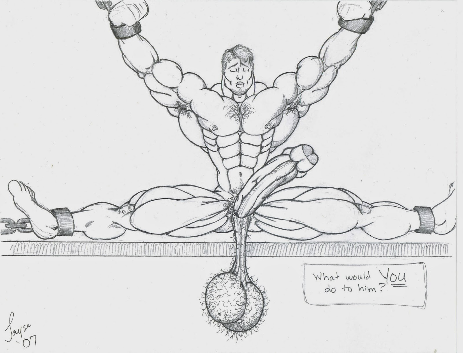 1600px x 1221px - Jayse's Brutal Ball Busting Drawings: May 2014