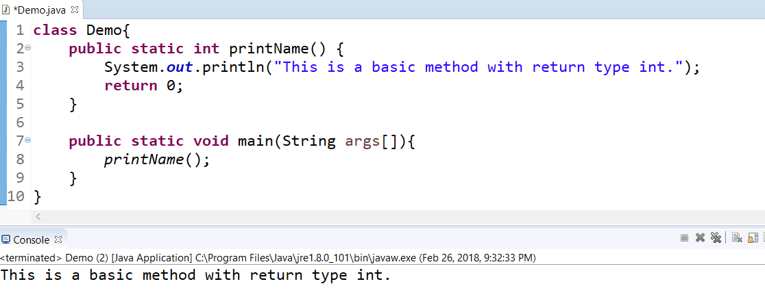 Java Methods(Functions)