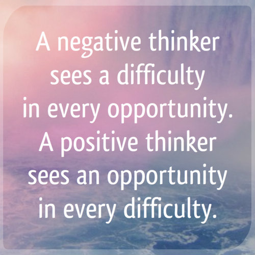 Love Your Life: A negative thinker