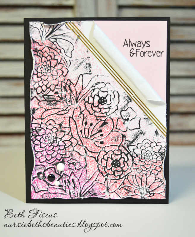 Beth's Beauties Embossed Floral Card