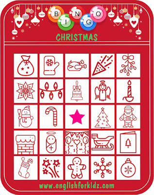 Printable Christmas bingo cards for kids