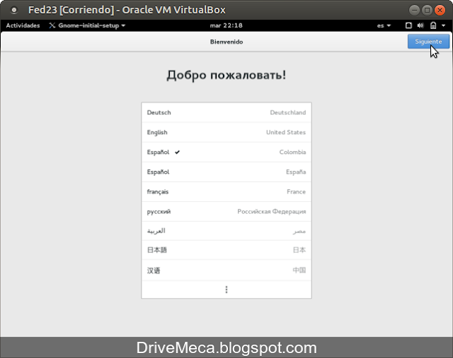 DriveMeca instalando Linux Fedora Workstation 23 paso a paso DriveMeca instalando Linux Fedora Workstation 23 paso a paso
