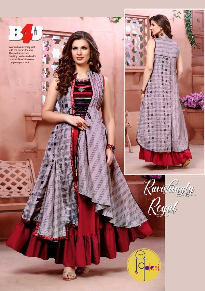 Bela Fashion Modern Woman Indo Western Stylish Long Kurtis Collection  Wholesaler Rate In Surat