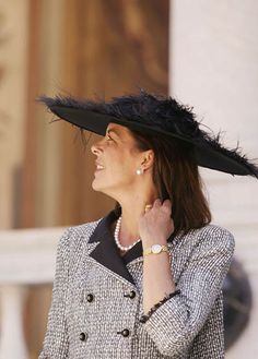 La Sombrerera de Lady Marlo: Carolina de Mónaco con sombrero.
