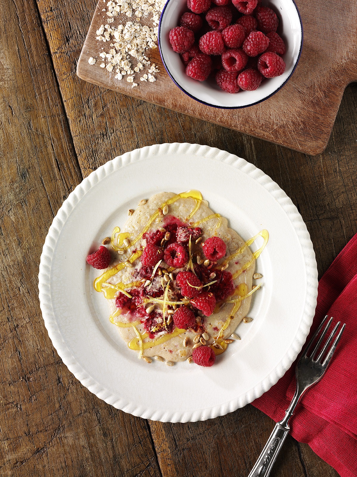 Dairy-Free Oat And Raspberry Pancakes Dairy-Free Oat And Raspberry Pancakes