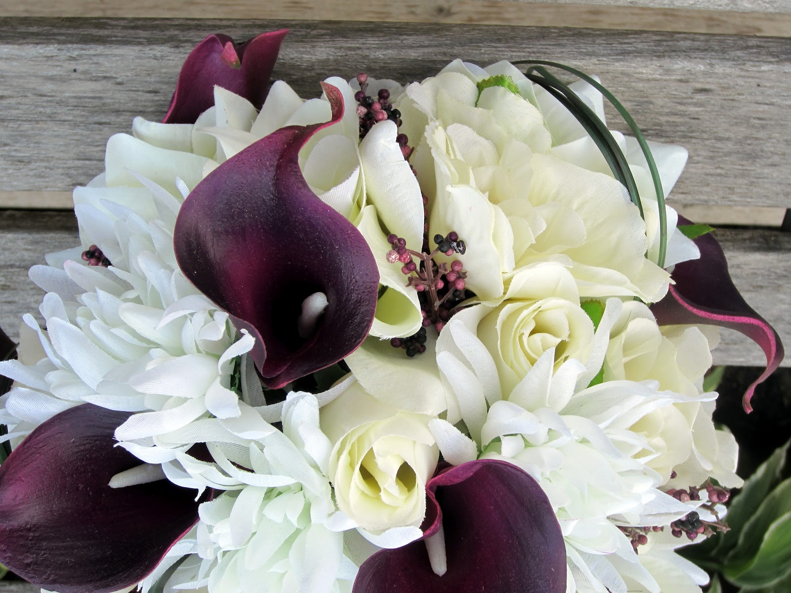 Second Glance Bouquets Kristina Wedding (October 2012)
