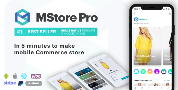 MStore Pro v3.9.2 - Complete React Native template for e-commerce