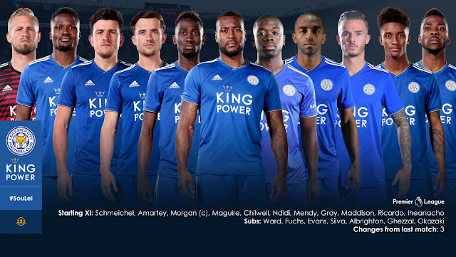 Leicester starting xi vs Southampton Leicester starting xi vs Southampton