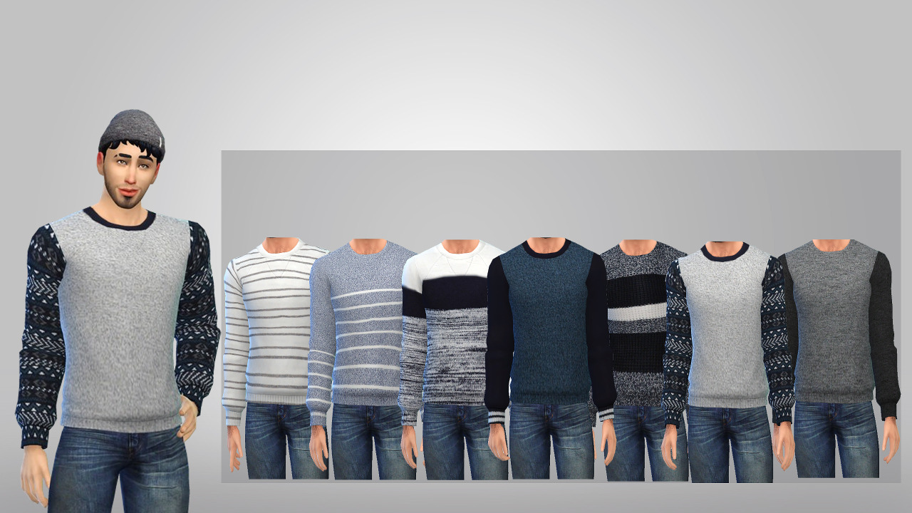 Sims 4 Ccs The Best Sweater For Men By Simsfosure
