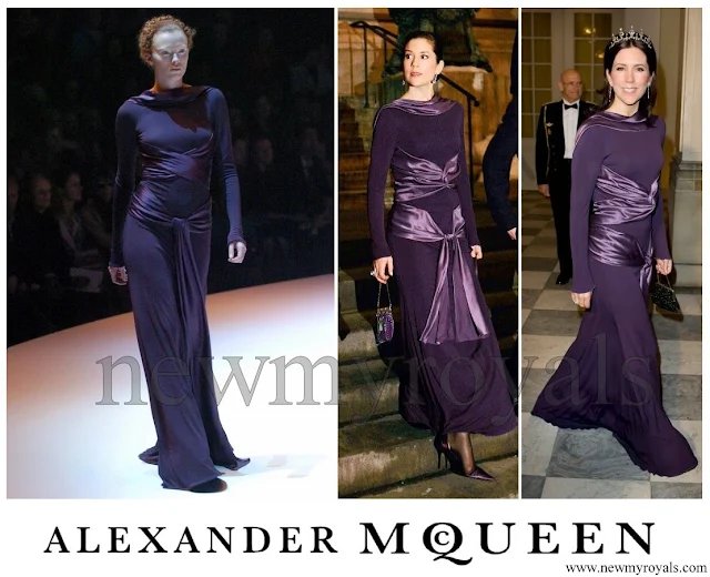 Crown Princess Mary wore Alexander McQueen dress, Fall 2004 RTW collection