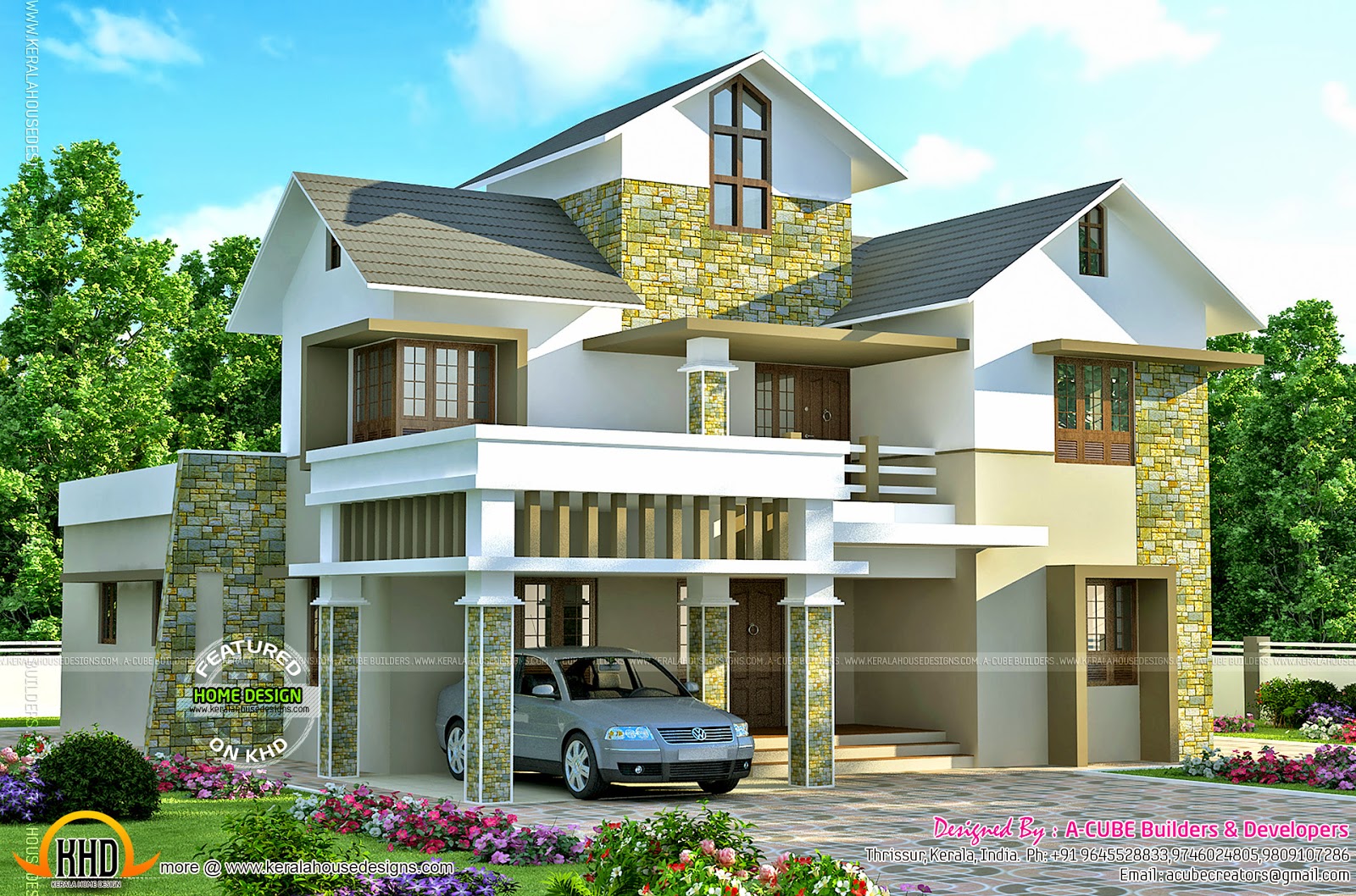 3059 Square Feet Luxury Villa Kerala Home Design And Floor Plans 9k