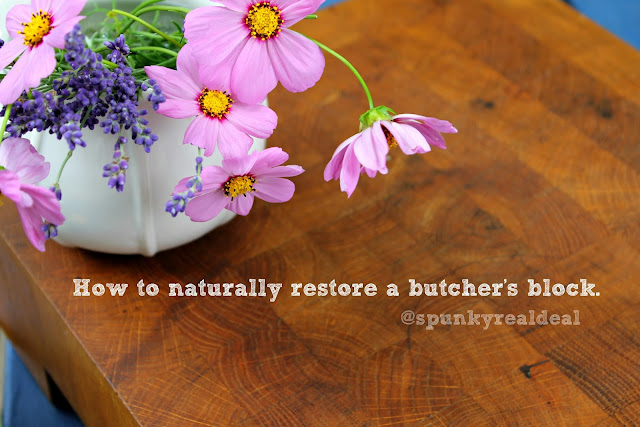 How to naturally restore a butcher's block 