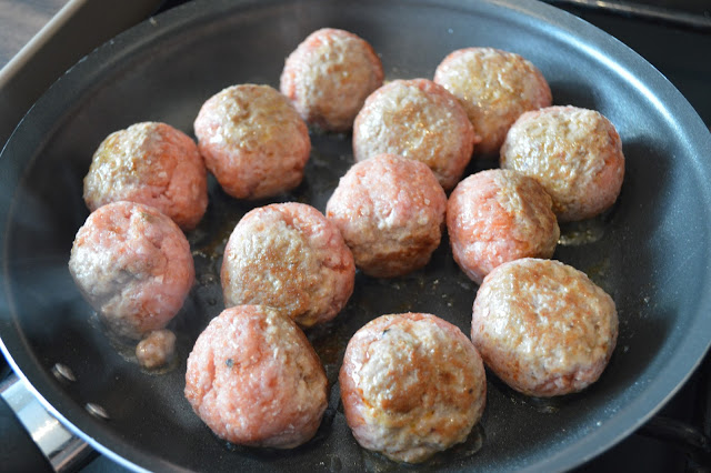 Brown your meatballs, 