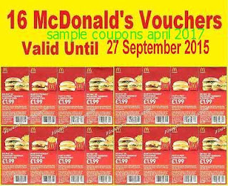 free Mcdonalds coupons april 2017