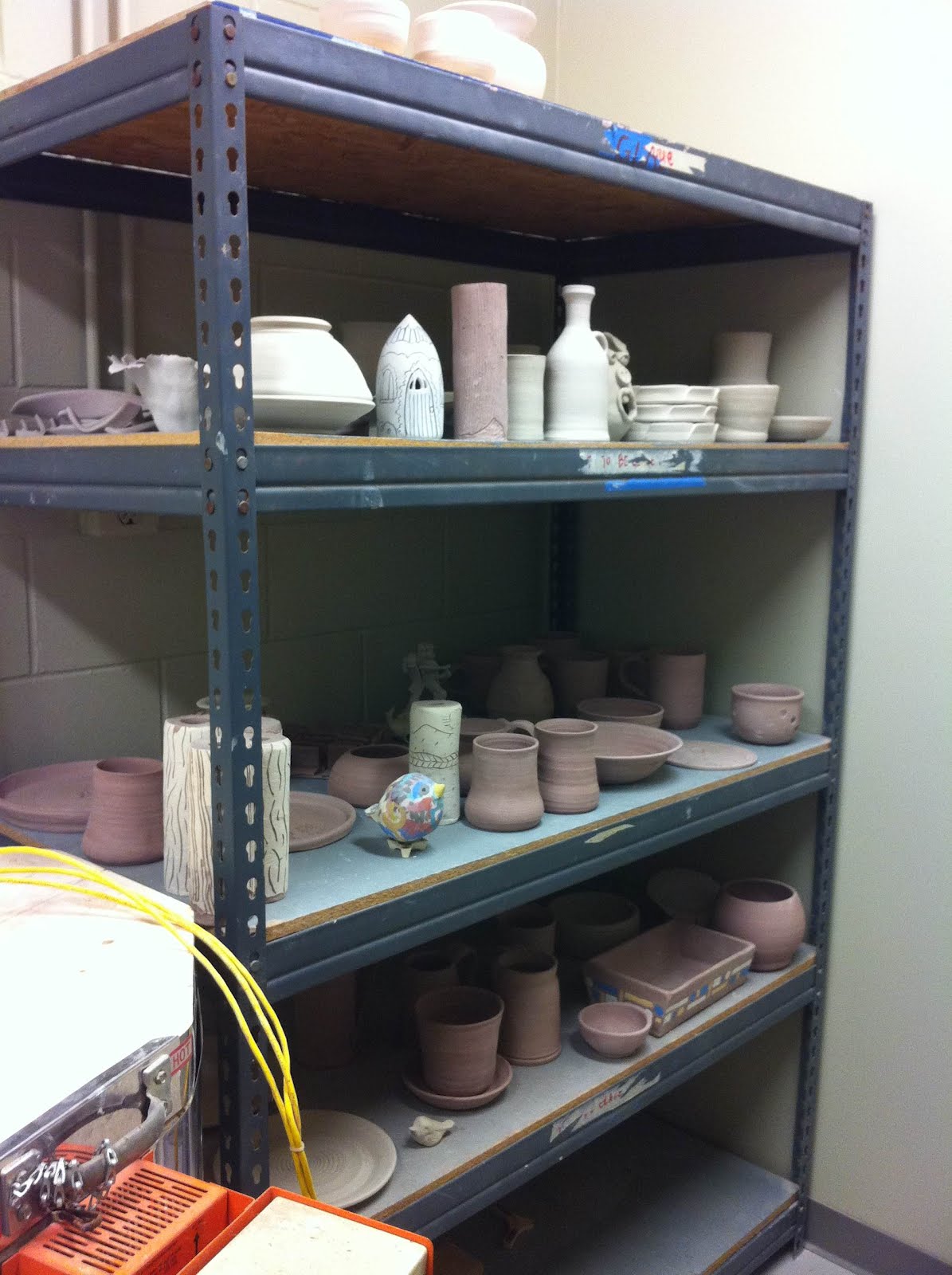 15 Painted Cups Bisque kiln