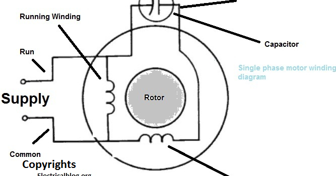 Single Phase Motor Winding Resistance -Start Run Common | Electrical ...