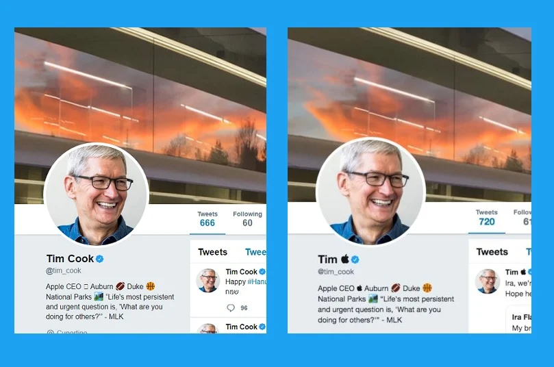 Tim Cook just is now Tim Apple on Twitter