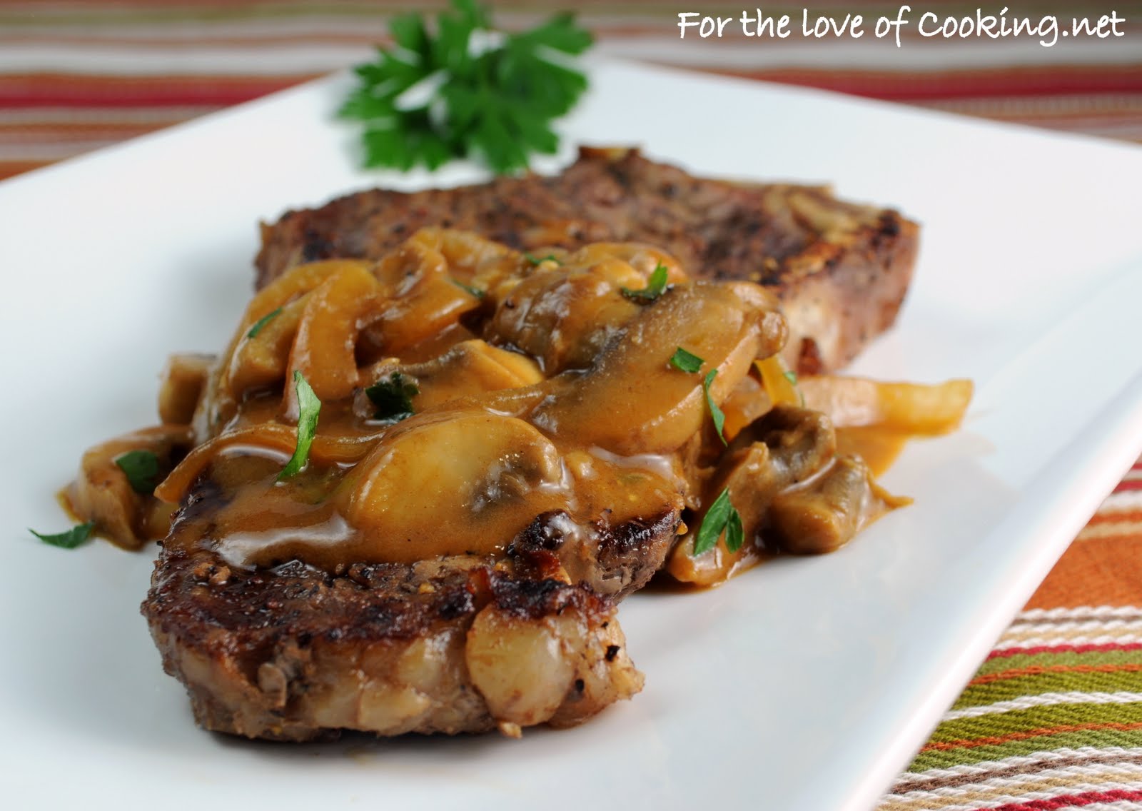 Steak with Stroganoff Sauce For the Love of Cooking