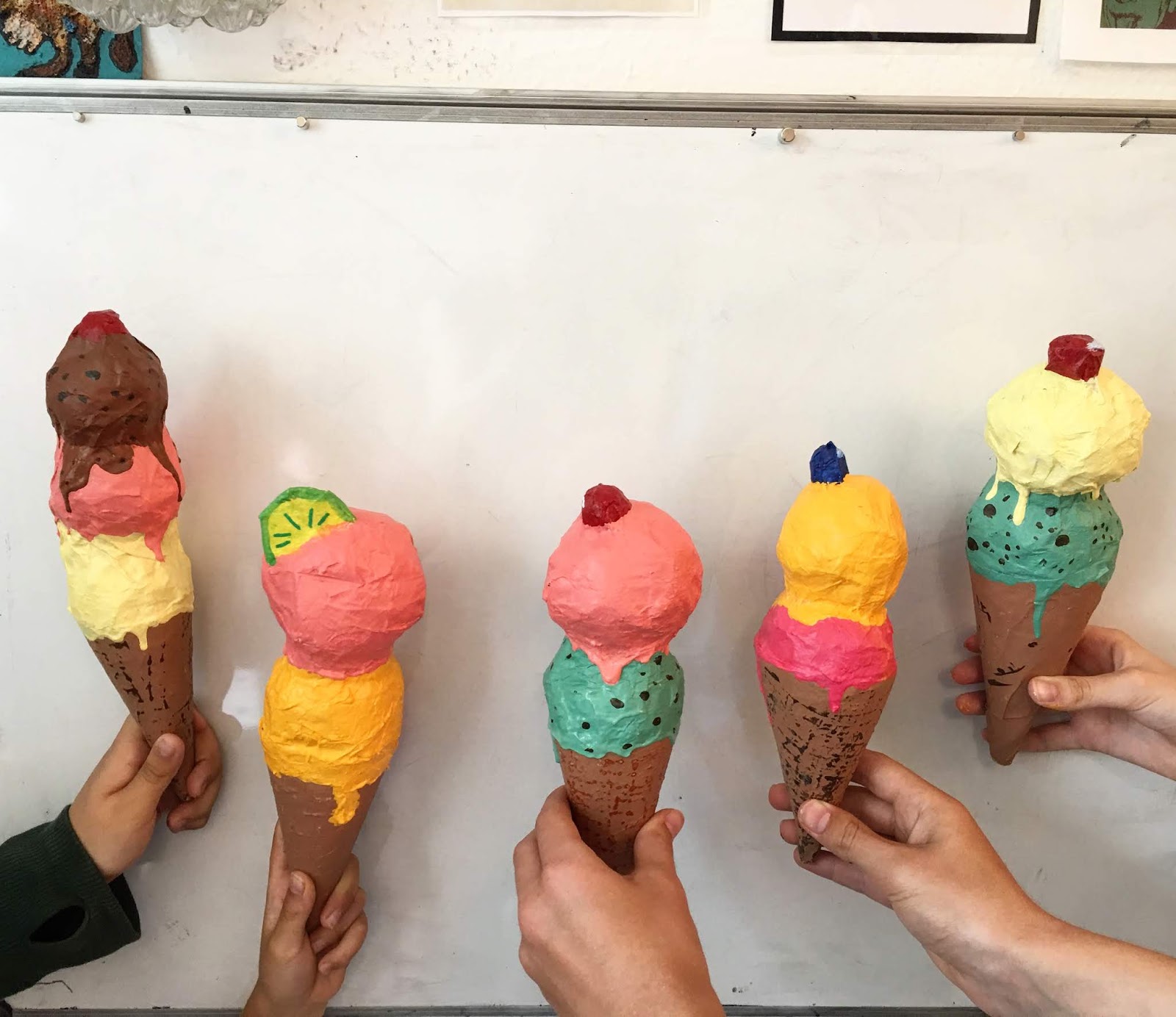 Art Room Britt IceCream Cone Sculptures