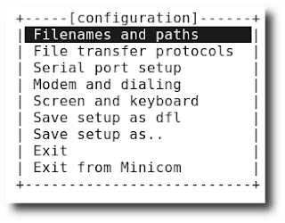minicom configuration minicom configuration