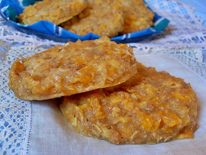 Ma Cuisine Végétalienne Cookies, pomme, corn flakes et flocons 5