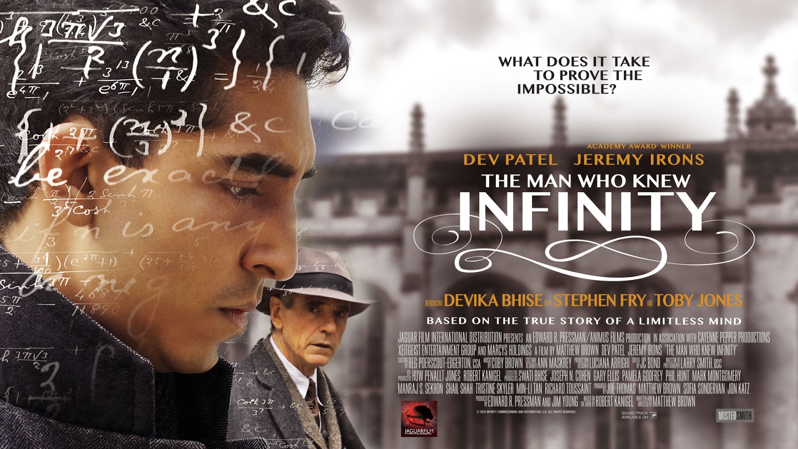 Cosmovivências [0002] O filme «The Man Who Knew Infinity» (O Homem que Viu o Infinito)