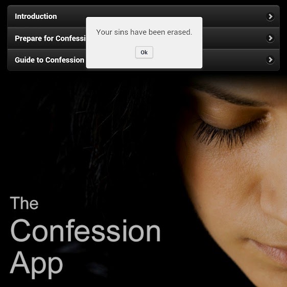 Confession App: Your sins have been erased