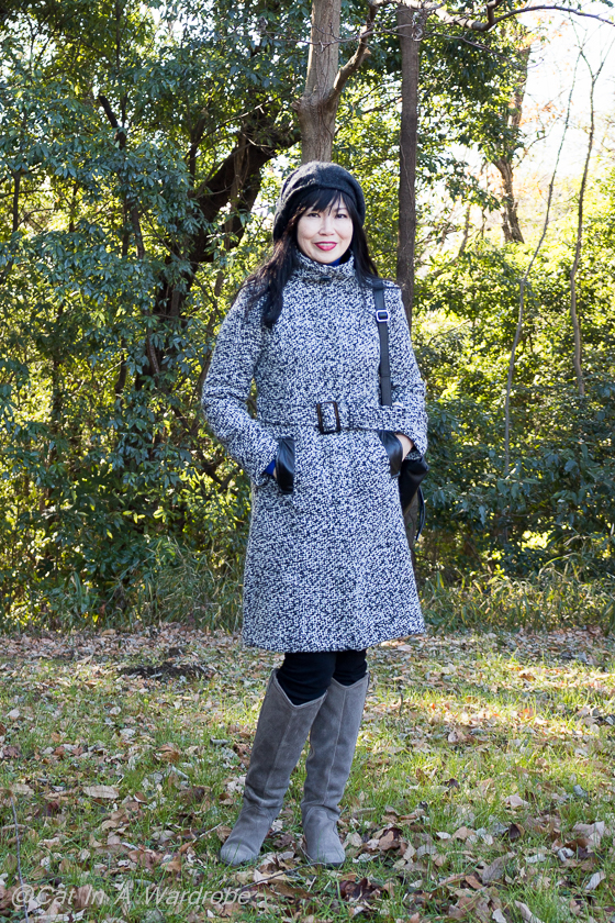 Butterick6385 - Tweed and Melton Wool Coat - Cat in a wardrobe