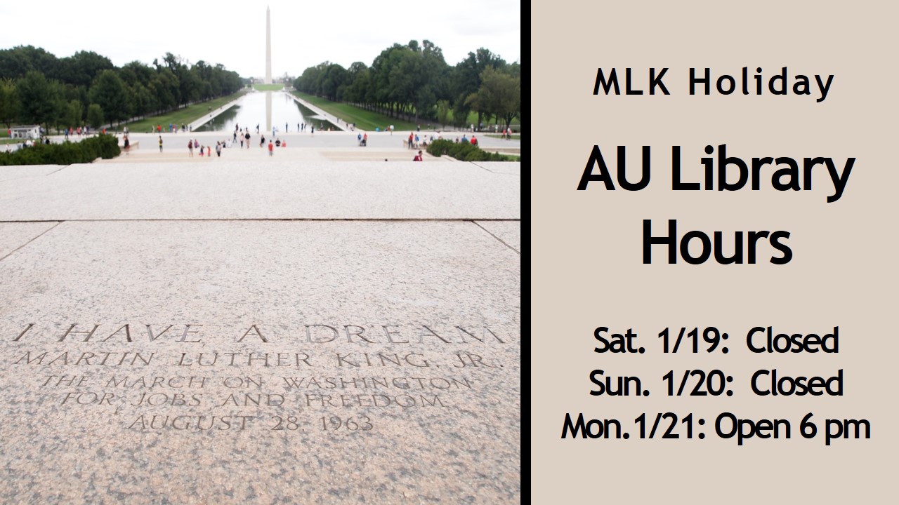 Archer Library News Hours Update MLK Holiday